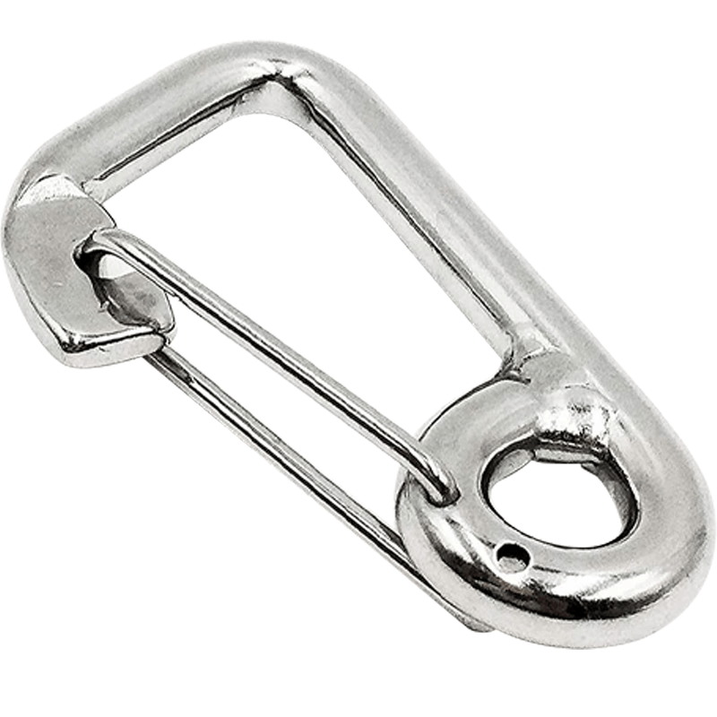 Deqi 304 Stainless Steel Standard Spring Buckle, Carabiner, Safety Buckle, Keychain, Gourd Buckle, Dog Leash, Quick-release Type M6