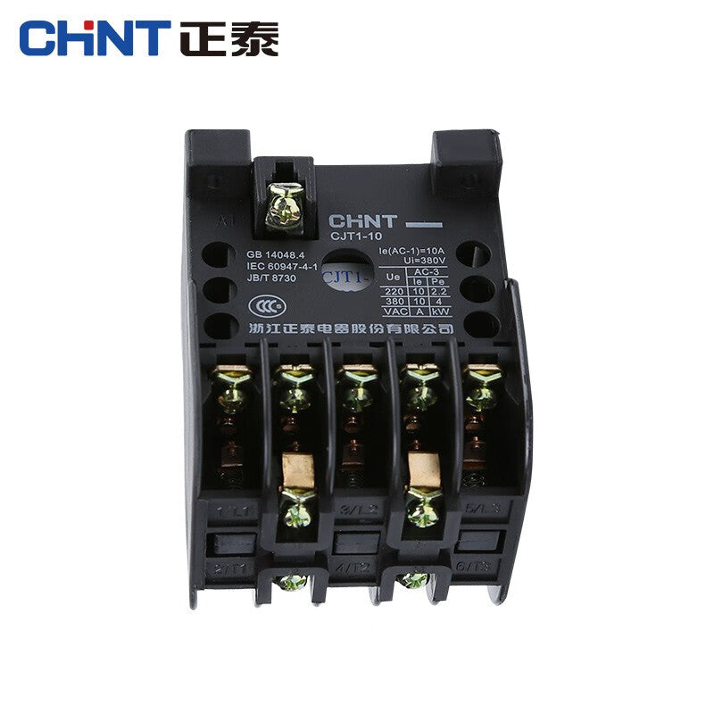 Chint (CHNT) CJT1-10-220V AC contactor CJT1-10 universal AC contactor 220V