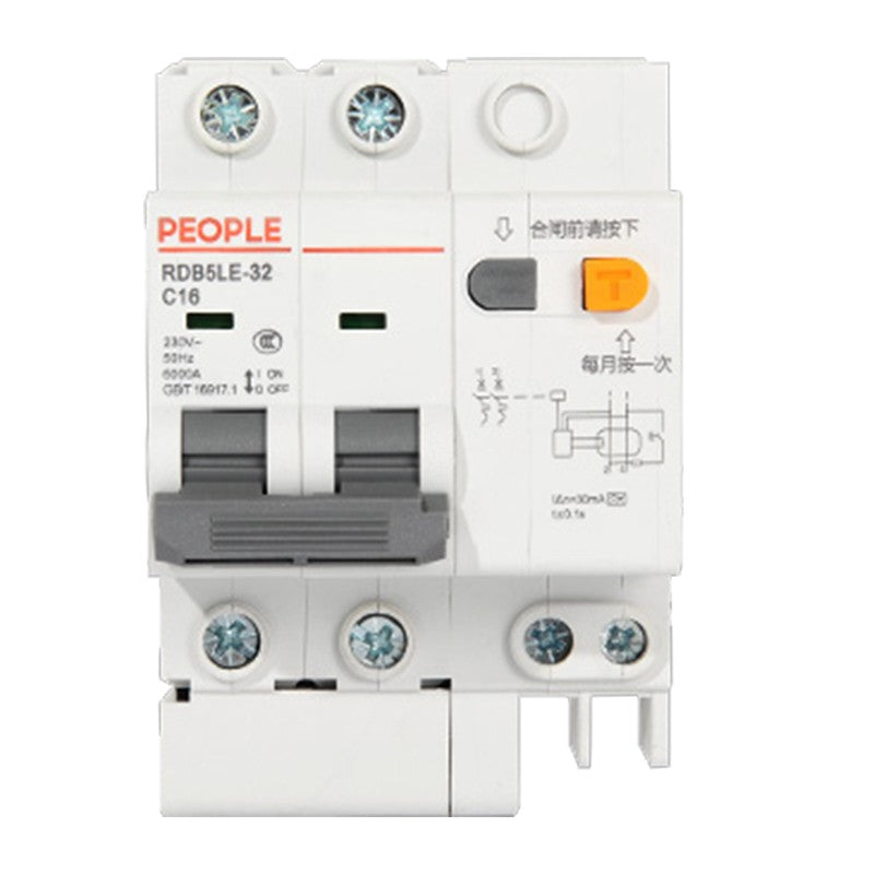People's Electrical Appliances 220V 1P+N 10A Circuit Breaker