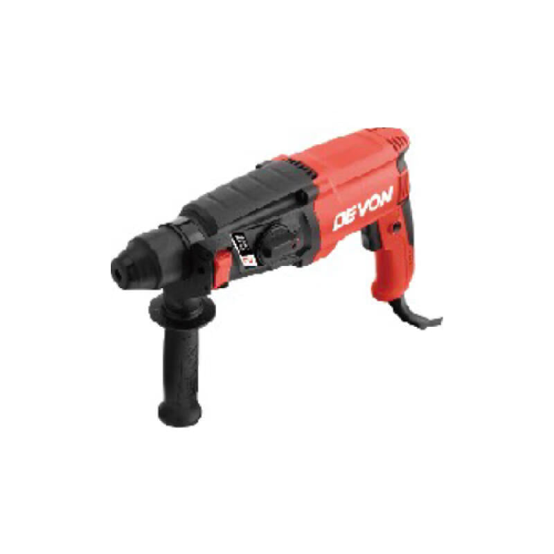 DEVON 26mm electric hammer with 800W power, speed adjustment, single function, plastic box 1107-26S
