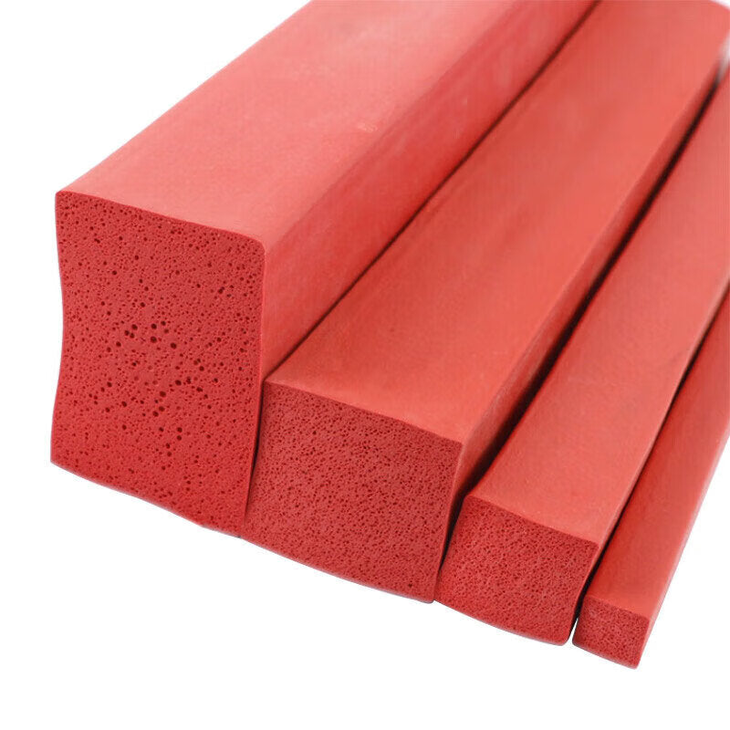 Winstan WSX166 High Temperature Resistant Sealing Strip, Silicone Foam Strip, Sponge Rubber Silicone Sealing Strip, 30mm*40mm (1 meter)