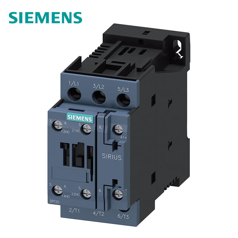 Siemens 3RT20241FB40 Power Contactor 12A 24VDC 3-Pole with Diode