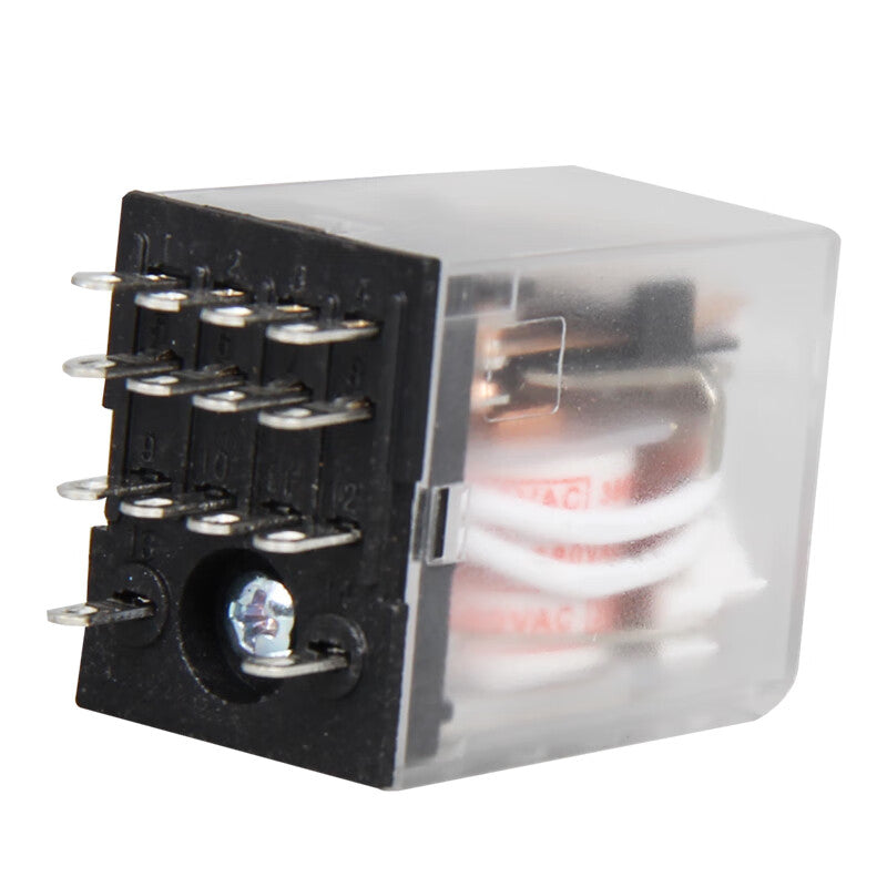 PEOTR HH54P intermediate relay small electromagnetic relay four open and four closed 14-pin silver contacts with light DC24V 1