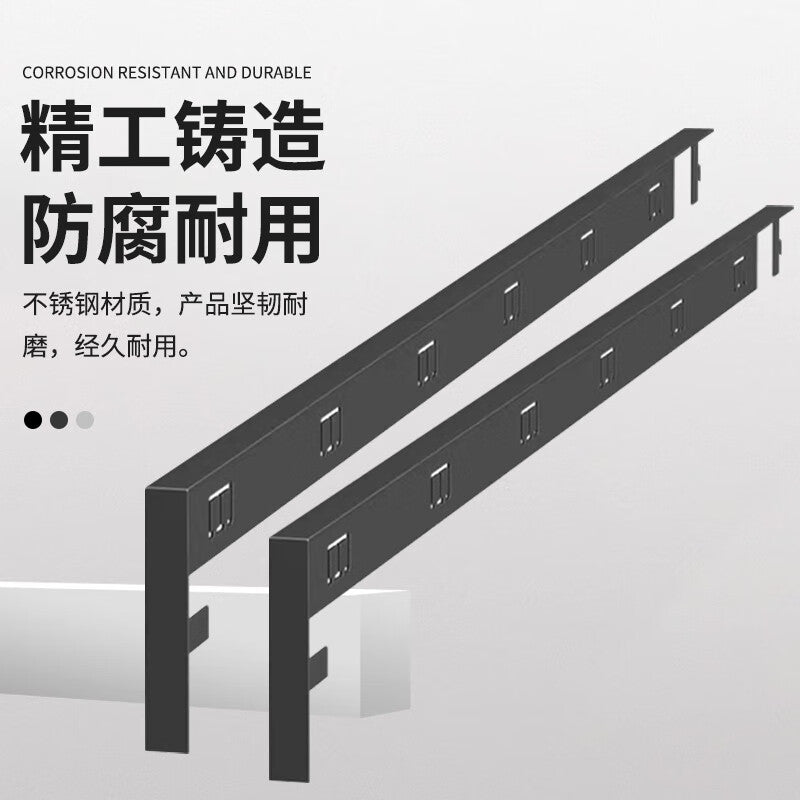 Deqi countertop gap sealing strip, integrated stove joint water-blocking and sealing strip, gap decorative strip, black with 1 cm wide edge (1 pair)