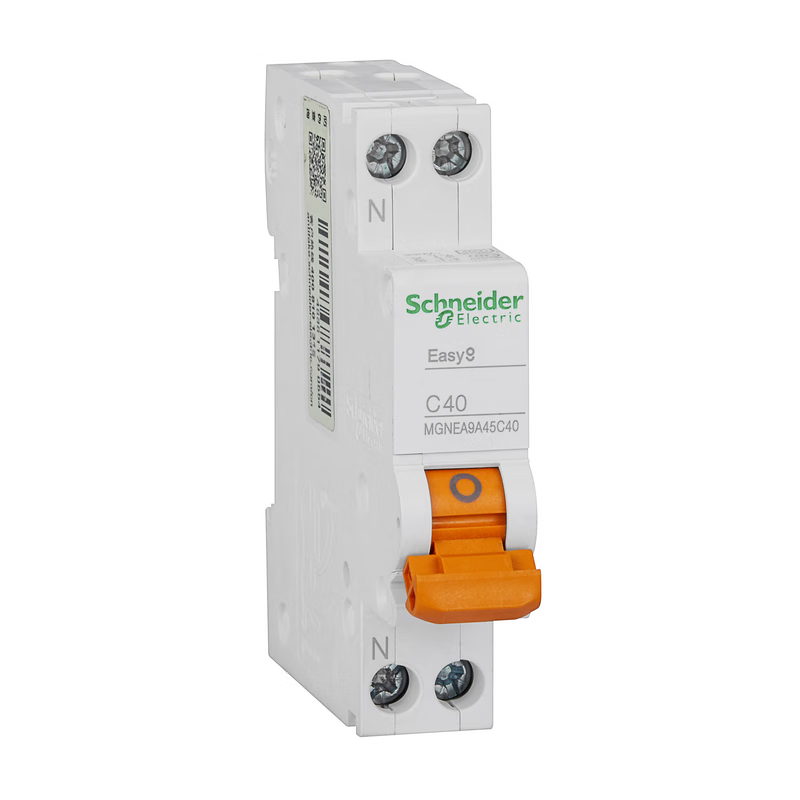 Schneider Electric small circuit breaker, EA9A45 phase + neutral C40A; MGNEA9A45C40