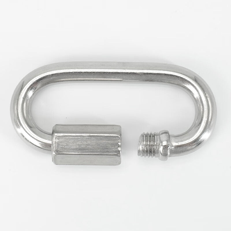 Bingyu 304 Stainless Steel Spring Buckle Chain Buckle Keychain Water Bottle Buckle Connector M10 (Load Capacity 1042kg) BH-608