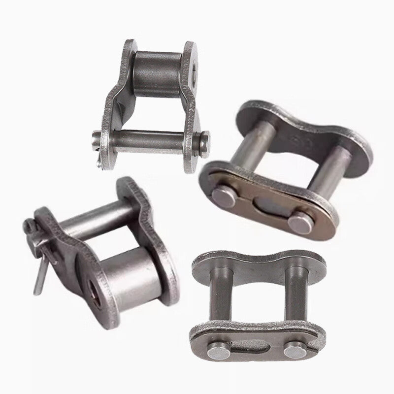 Deqi Industrial Grade Chain Connectors: Single/Double Row Full/Half Connection, Chain Link/Chain Link Seamless Connection, 1-inch Single Row Half Connection 16A-1 (5 pieces)