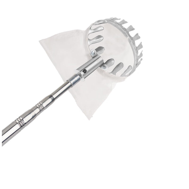 Cast-in-place fruit picking tool, telescopic pole for picking loquats, cherries, mangosteens, oranges, and other fruits; a versatile tool for high-altitude fruit picking.