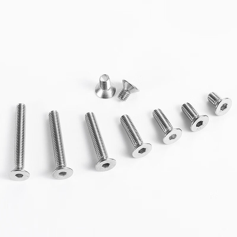 AOZHAN Industrial Co., Ltd. DIN7991-304 Hex Socket Countersunk Head Screws, German Standard GPH M3*6 (6000 pieces/box)