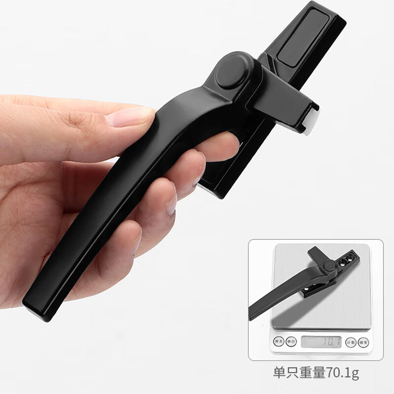 Thousand-speed wheel PVC door and window lock, tower latch handle, type 50, black, left-hand handle [2-pack]