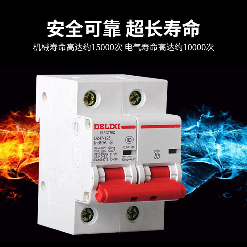 DELIXI DZ47-125 3P D Type 125A Circuit Breaker