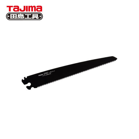 Tajima G-SAW aluminum alloy fluorine-coated black thickened slash saw blade 240mm; ALB-A240FB