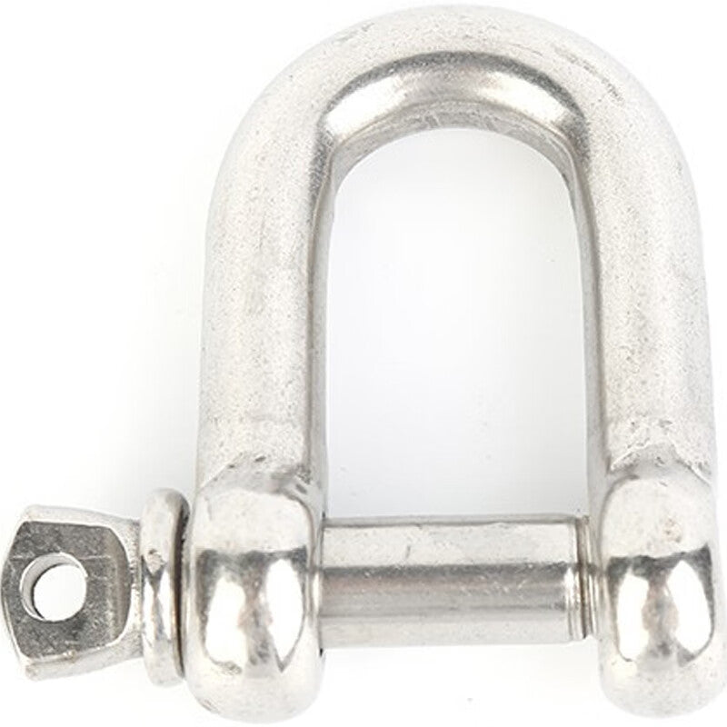 Deyu Utilities Stainless Steel D-Type Shackles, Lifting Shackles, High-Strength Shackles, Chain Connectors - Price per Pack (M5, 5 Pack)