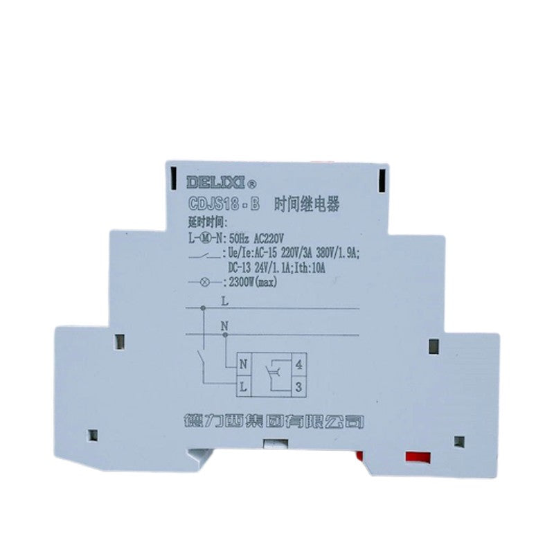 DELIXI Electric CDJS18-B Time Relay 3-30min AC220V