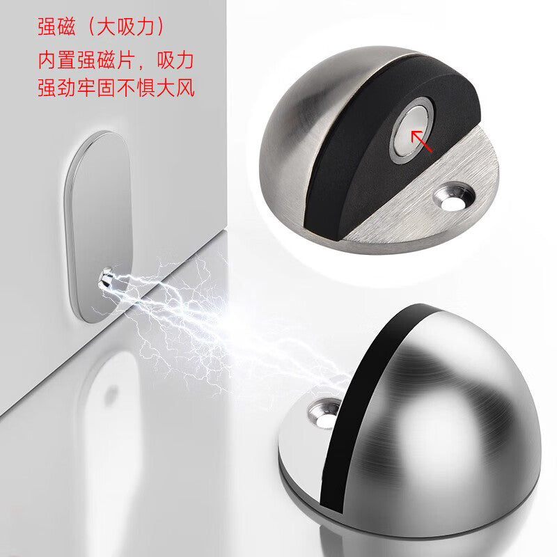 Chuke door catcher, no-drill door stop, anti-collision door limiter, floor catcher, strong magnet, stainless steel door stopper, fixed door blocker