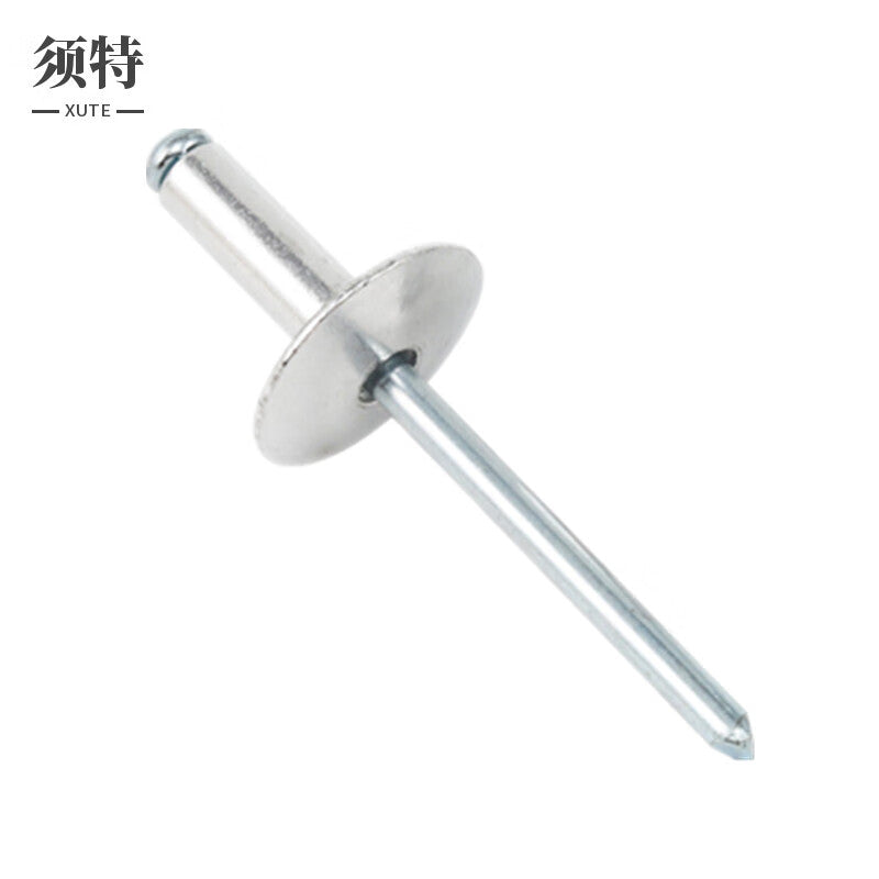 XUTE 5*10 (16mm brim) 50-piece large cap blind rivet, national standard large head rivet, round head large cap brim, aluminum rivet and rivet.