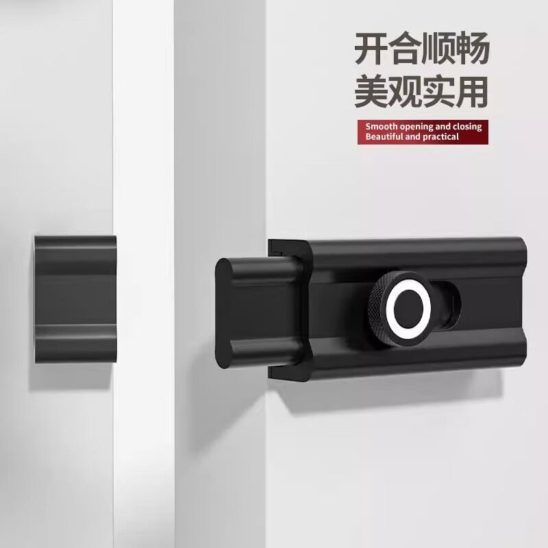 Chuke bolt, no-drill, simple door lock, door latch, door and window deadbolt.