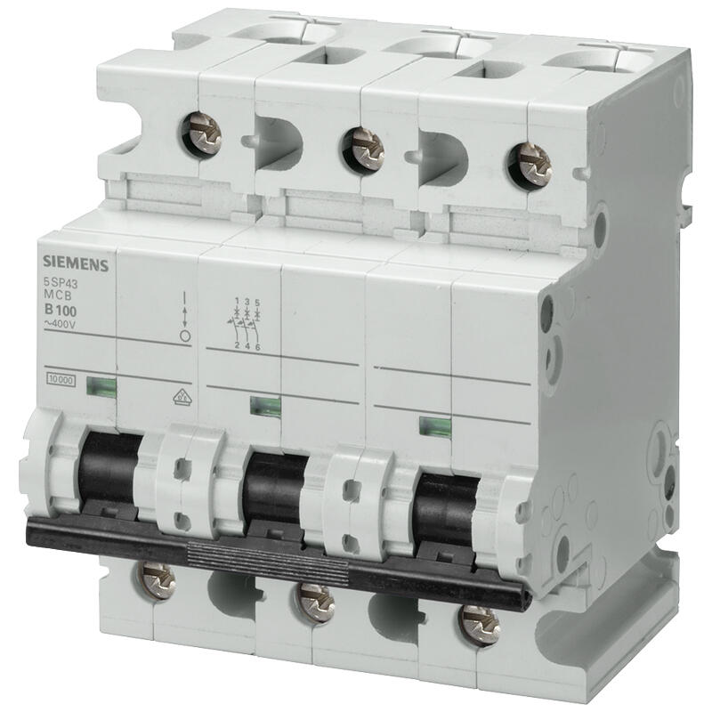 Siemens 80A 3P D Miniature Circuit Breaker 10kA Heavy-Duty Performance