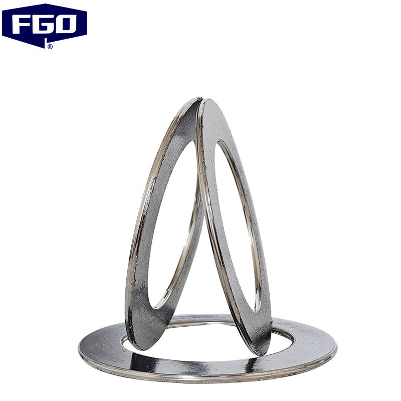 FGO Metal Spiral Wound Gasket, 304 Stainless Steel, Basic Type A, GB/T4622A0220 (10 pieces/pack) PN16 DN250