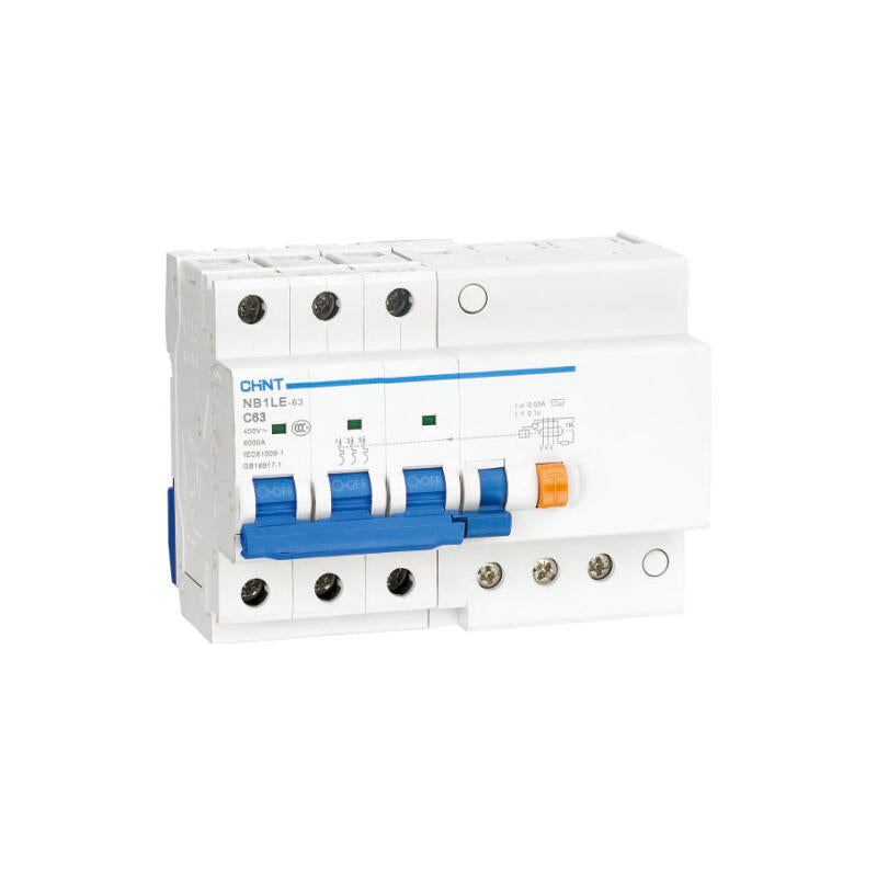 Chint NB1LE-63 3P C63 30mA Miniature Circuit Breaker