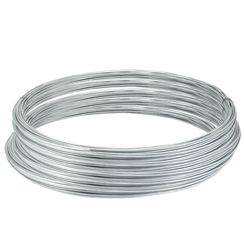Bingyu BY-799 Galvanized Iron Wire for Industrial Use, Construction Wire Binding Straps, 14#, 2.2mm Thickness, 30kg, Approx. 1006 Meters
