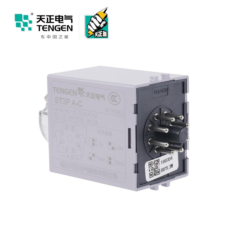 Tianzheng Electric TENGEN ST3PA-B DC24V rail-mounted time relay 03040160020