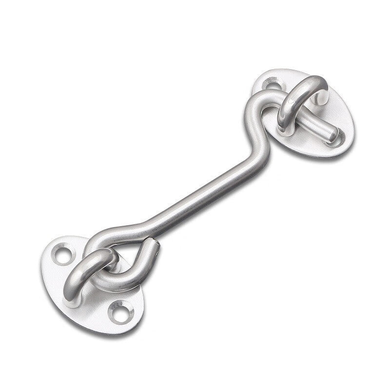 Deqi Stainless Steel Door and Window Hooks, Wind Hooks, Tie Hooks, 8-inch