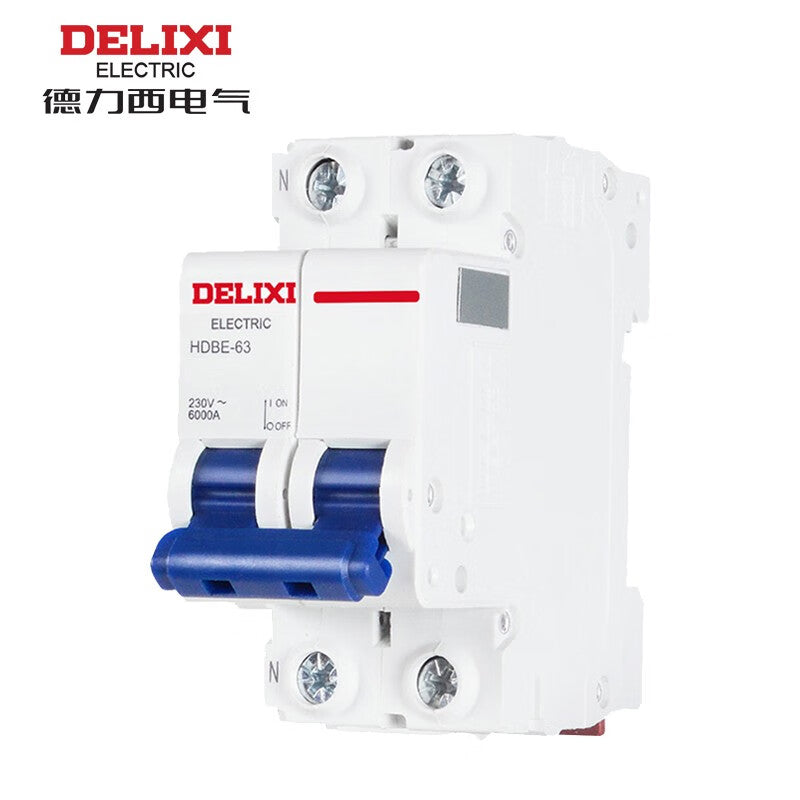 Delixi HDBE-63 2P C 20A 6KA 400VAC HDBE632C20 miniature circuit breaker (C)