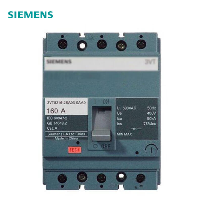 Siemens 3VT100 N63 TMF 3 Pole Circuit Breaker, 63A, 25kA