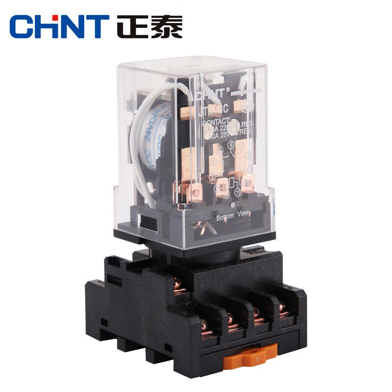 Chint (CHNT) JTX-3C-AC 380V small relay high power electromagnetic relay garden 11 feet (relay + base)
