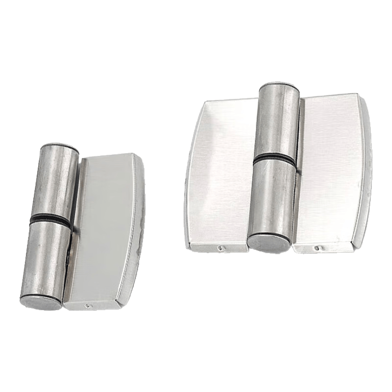 Hesdig [Jingcang Flash Delivery] Stainless Steel Partition Hinge, Public Toilet Bathroom Self-closing Door Removable Hinge, 2pcs/pack, Left Side All Stainless Steel JG-1914