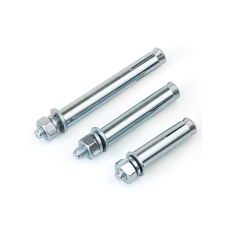 Thousand-speed wheel standard expansion bolts, extended galvanized expansion bolts, complete set of M10*100 standard expansion bolts (5 pieces).