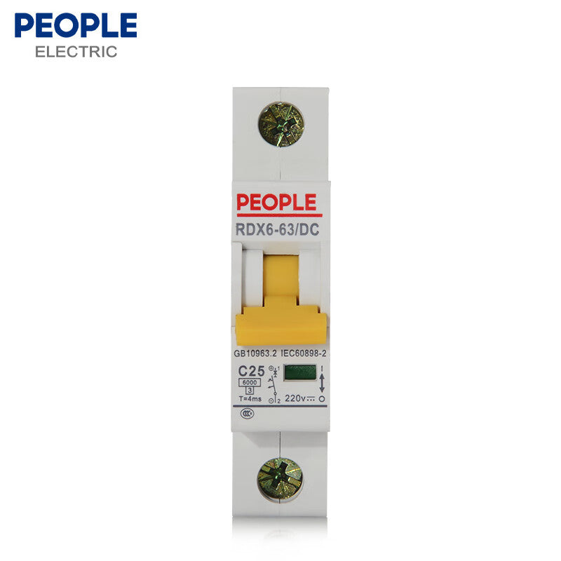 PEOPLE small DC circuit breaker RDX6 series DC air switch circuit breaker 40A 1P