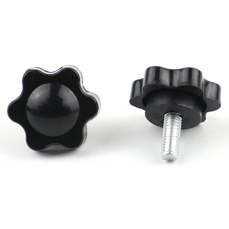 Deqi Torx Hand Screws, Hexagonal Star Hand Screws, Torx Head Handle Screws, Plastic Torx Head Bolts M4*8 - Head Diameter 25 (10 pieces per pack)