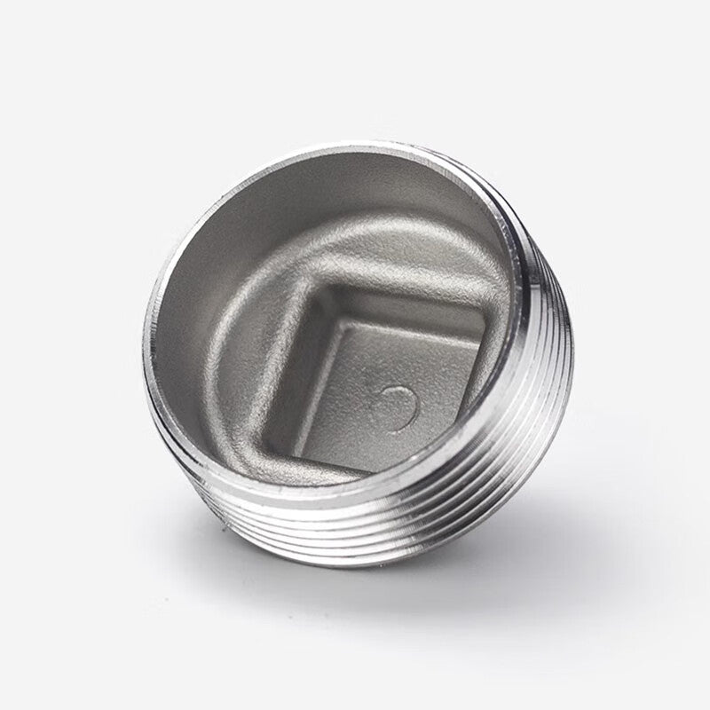 Yonghao Yinghong 304 Stainless Steel External Threaded Plug, Threaded Plug, External Thread Square Plug, Pipe Plug, 316L Plug DN6 (1 point)