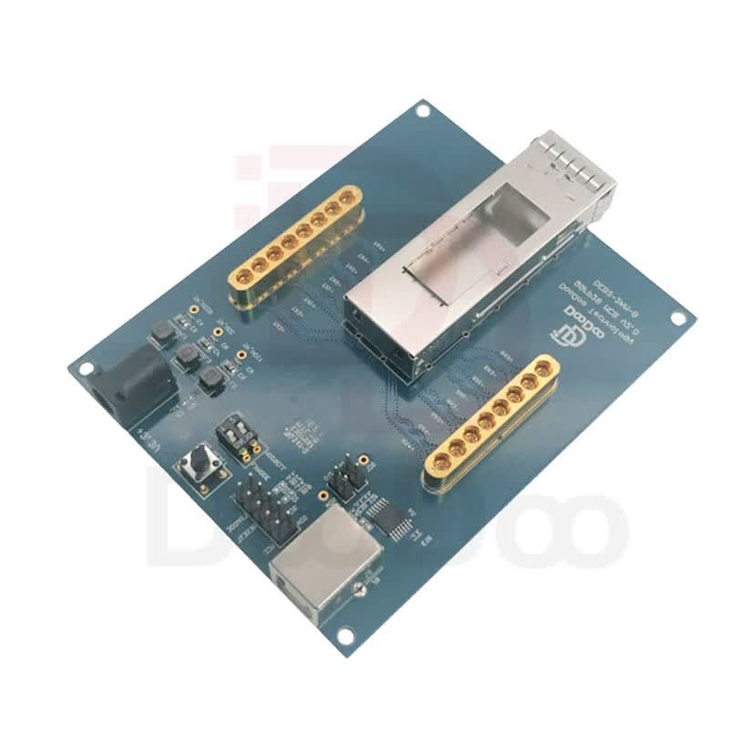 Duoduo Technology: QSFP28 MCB Optical Module Evaluation Board, 8-Channel Quick-Pull, 100G Test Fixture, 112G Fixture, Loopback Error Rate Tester, Programming Board DEB2-2AM-A (1 piece)