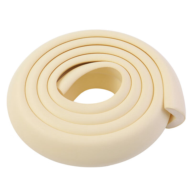 Spaceman Home Anti-collision Strip, Protective Wall Corner Strip, Soft-padded Table Corner Sharpness Staircase Anti-collision Thickened Self-adhesive Strip Beige
