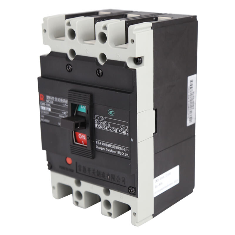 قاطع دائرة مصبوب بمفتاح تشانغشو بسعة قطع 50 كيلو أمبير 3P 80 أمبير؛ أسلاك اللوحة الأمامية CM3-100L/3300 80 أمبير