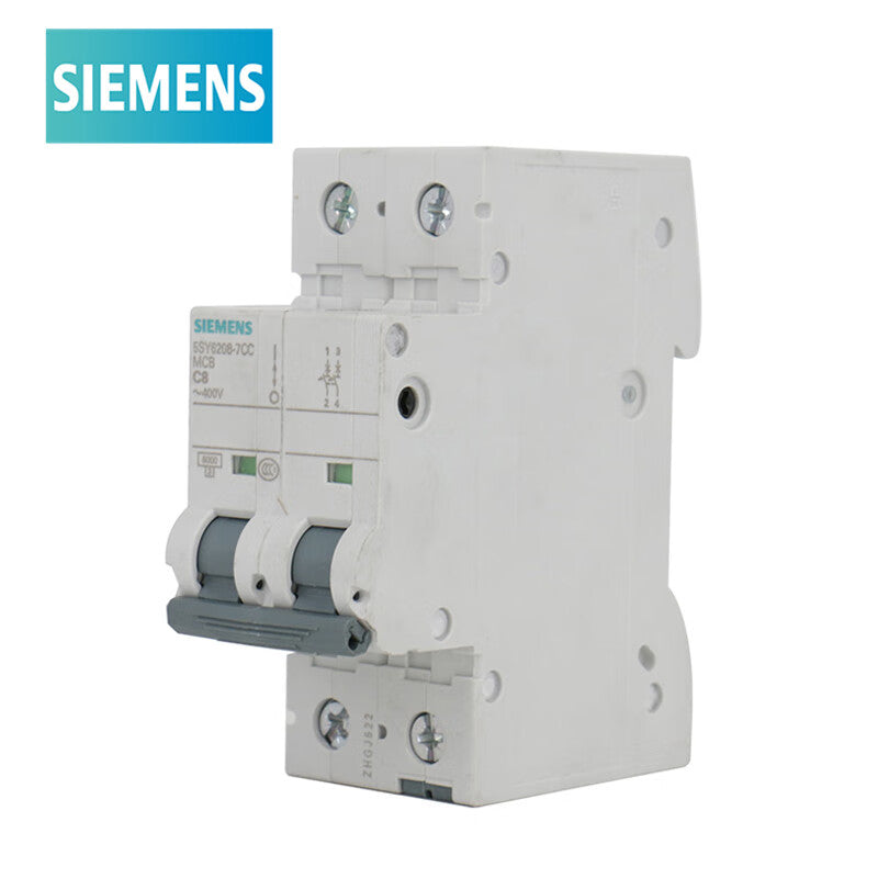 Siemens 5SY6208-7CC 8A 2P Circuit Breaker Type C