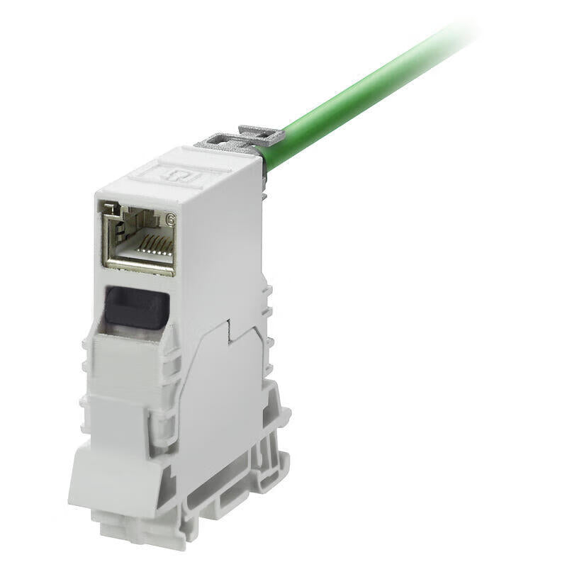 Weidmuller installation rail outlet, RJ45, EIA/TIA T568 B, IP 20; IE-TO-RJ45-FJ-B