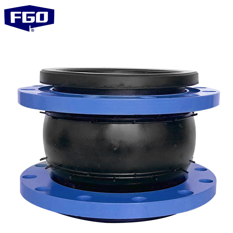 FGO Carbon Steel Rubber Flexible Joint, Single Ball Flexible Joint PN16 KXT-16C DN200 (12-hole flange)