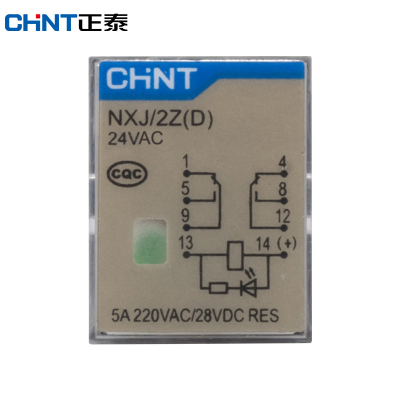 Chint (CHNT) NXJ-AC24V-2Z1-D small intermediate electromagnetic relay plug-in type (base photographed separately)