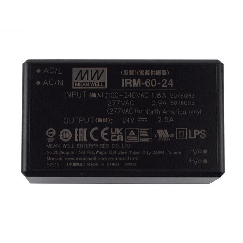 MEAN WELL IRM-60-24 Power Supply, 60 Units per Box