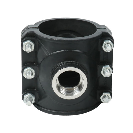 Pulinle PE/PVC/PPR universal steel internal threaded joint quick-connect tee for water supply pipes, 50*20 (4-point threaded joint).