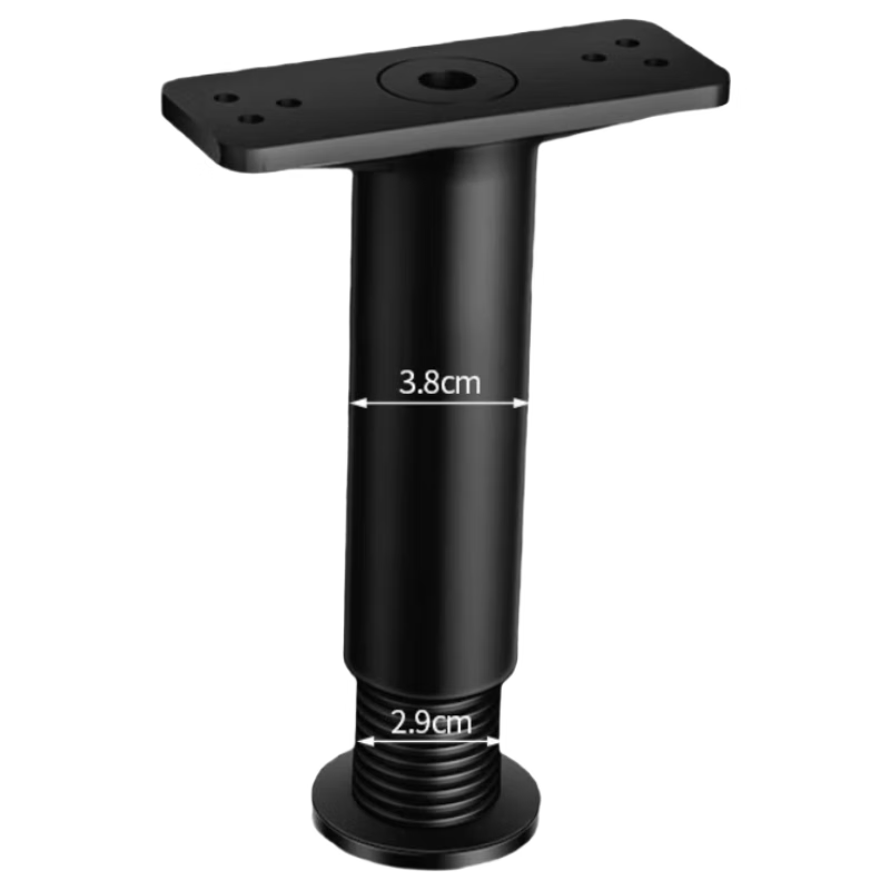 Carnegie Adjustable Support Legs, Round Sofa Support Legs, TV Cabinet Legs, Coffee Table Height Legs, 4-Pack, Small Size
