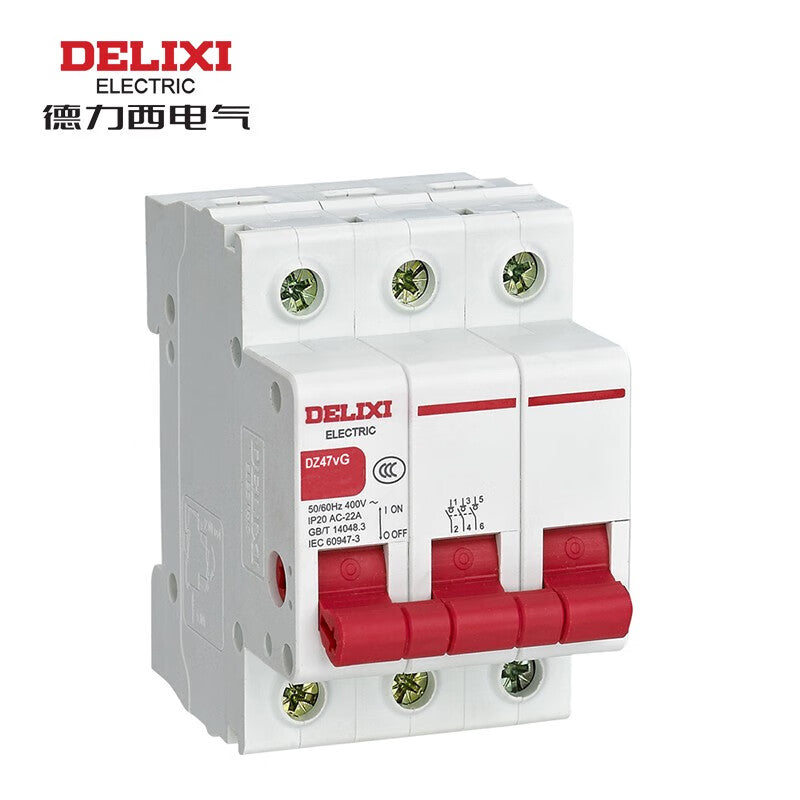 Delixi DZ47vG 3P 40A 400VAC DZ47VG340 Micro Isolating Switch