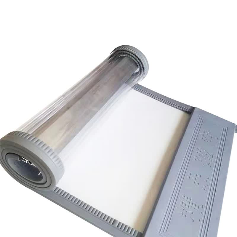 Haisdike HKZ-65 PVC Plastic Soft Door Curtain, Magnetic Soft Door Curtain, Transparent, Air Conditioner Door Curtain, Gray, 2mm Thick with Counterweight, 0.4m Width x 2.0m Height/1 Piece
