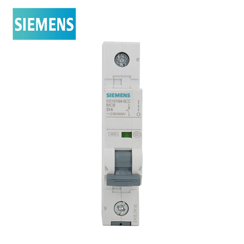 Siemens 5SY6104-8CC Circuit Breaker D Type 4A 1P 6KA