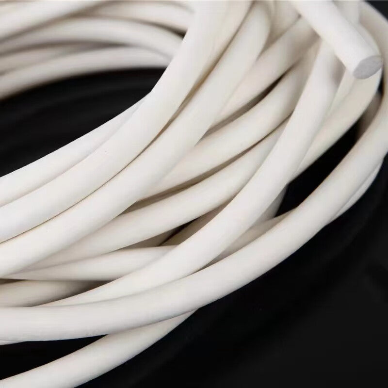 Qizhou Silicone Foam Round Strips, Silicone Sealing Strips, Sponge Strips, 2.5mm [100 meters per pack]