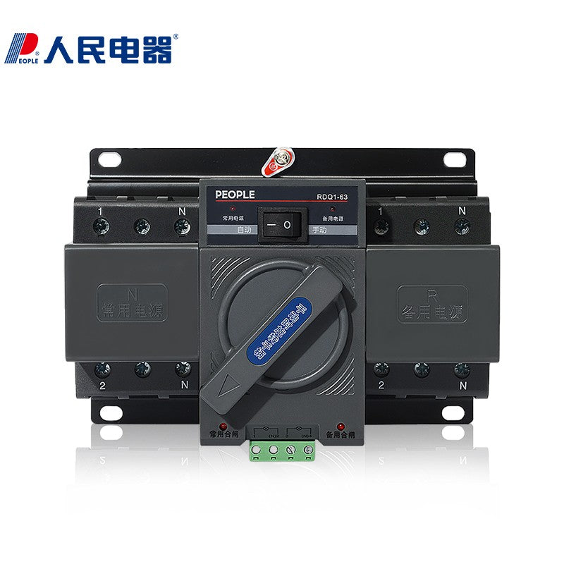 People's Electric RDQ1 Dual Power Transfer Switch 16A 4P